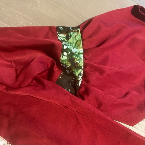 Brand new red and green design African dress. - Picture 8 of 9